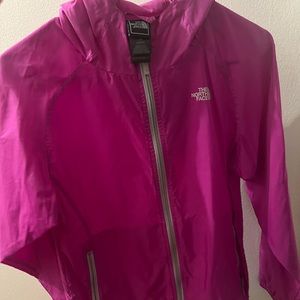 North face rain jacket girls size L 14/16